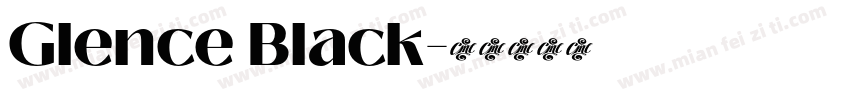 Glence Black字体转换